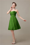 A-line Chiffon Sweetheart Knee-Length Short Bridesmaid Dresses