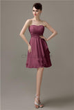 Sweetheart Chiffon A-line Knee-Length Bridesmaid Dresses