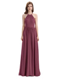 Stunning Chiffon A-line Long Cross-back Bridesmaid Dresses