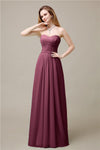 Pretty Chiffon A-line Sweetheart Floor-Length Bridesmaid Dresses