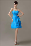 Sweetheart Chiffon A-line Knee-Length Bridesmaid Dresses