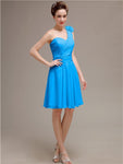 One Shoulder Short A-Line Bridesmaid Dresses