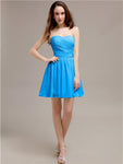 Simple Sweetheart A-Line Short Chiffon Bridesmaid Dresses