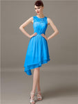 Illusion A-Line Short Bridesmaid Dresses