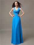 Shoulder Strap A-line Floor-Length Bridesmaid Dresses