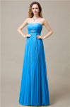 Elegant Straight Chiffon A-line Floor-Length Bridesmaid Dresses