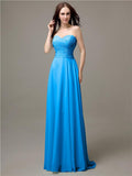 Pretty Sweetheart Chiffon A-line Floor-Length Bridesmaid Dresses