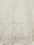 Off the Shoulder A-line Elegant Romantic Dream Long  Wedding Dresses LMX1159