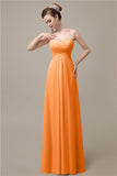 A-line Chiffon Sweatheart Floor-Length Beach Bridesmaid Dresses