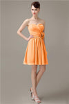 Fashion Sweetheart A-line Chiffon Knee-length Bridesmaid Dresses