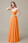 Pretty Chiffon A-line Sweetheart Floor-Length Bridesmaid Dresses