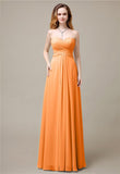 Charming A-line Sweetheart Sleeveless Floor-Length Bridesmaid Dresses