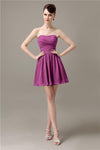 Popular Chiffon A-line Sweetheart Mini Bridesmaid Dresses