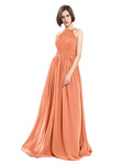 A-line Chiffon Sleeveless Elegant Bridesmaid Dresses