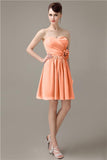 Fashion Sweetheart A-line Chiffon Knee-length Bridesmaid Dresses