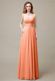 Charming A-line Sweetheart Sleeveless Floor-Length Bridesmaid Dresses