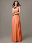 Unique Sweetheart Sleeveless A-line Floor-Length Bridesmaid Dresses