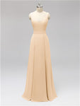 Fashion A-line V-neck Chiffon Bridesmaid Dresses