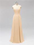 Fashion A-line V-neck Chiffon Bridesmaid Dresses