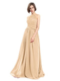 A-line Chiffon Sleeveless Elegant Bridesmaid Dresses