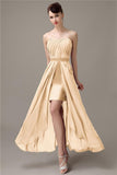 Charming A-line Chiffon Sweetheart Sexy Slit Bridesmaid Dresses