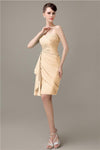 Elegant Sweetheart Chiffon Backless Sheath Bridesmaid Dresses