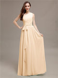 A-line One-shoulder Long Bridesmaid Dresses