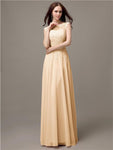 Unique Sweetheart Sleeveless A-line Floor-Length Bridesmaid Dresses