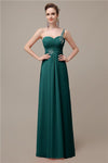 Sweatheart A-line Chiffon One Shoulder Floor-Length Long Bridesmaid Dresses