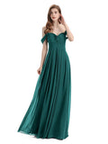 Elegant Sweetheart Off Shoulder Floor-Length Bridesmaid Dresses