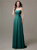 Pretty Sweetheart Chiffon A-line Floor-Length Bridesmaid Dresses