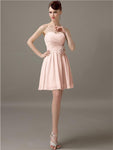 Simple Sweetheart A-Line Short Bridesmaid Dresses