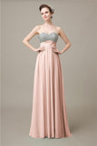 Popular Sweetheart Sequins A-line Floor-Length Bridesmaid Dresses