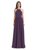 Stunning Chiffon A-line Long Cross-back Bridesmaid Dresses