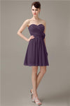 Fashion Sweetheart A-line Chiffon Knee-length Bridesmaid Dresses