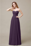 Pretty Chiffon A-line Sweetheart Floor-Length Bridesmaid Dresses