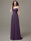 Pretty Sweetheart Chiffon A-line Floor-Length Bridesmaid Dresses