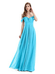 Elegant Sweetheart Off Shoulder Floor-Length Bridesmaid Dresses