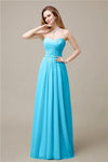 Pretty Chiffon A-line Sweetheart Floor-Length Bridesmaid Dresses