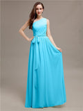 A-line One-shoulder Long Bridesmaid Dresses