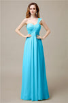 Pretty A-line Chiffon One-Shoulder Floor-Length Bridesmaid Dresses