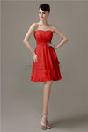 Sweetheart Chiffon A-line Knee-Length Bridesmaid Dresses