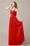 Elegant Hatler A-line Chiffon Floor-Length Bridesmaid Dresses