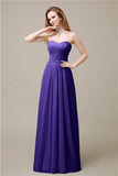 Pretty Chiffon A-line Sweetheart Floor-Length Bridesmaid Dresses