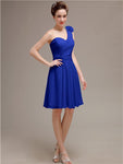 One Shoulder Short A-Line Bridesmaid Dresses