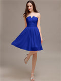 Chiffon Sleeveless A-line Knee-Length Bridesmaid Dresses