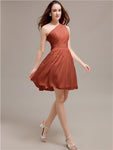 One Shoulder Short A-Line Bridesmaid Dresses