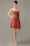 Fashion Sweetheart A-line Chiffon Knee-length Bridesmaid Dresses