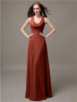 Shoulder Strap A-line Floor-Length Bridesmaid Dresses