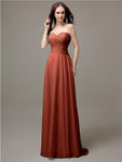 Pretty Sweetheart Chiffon A-line Floor-Length Bridesmaid Dresses